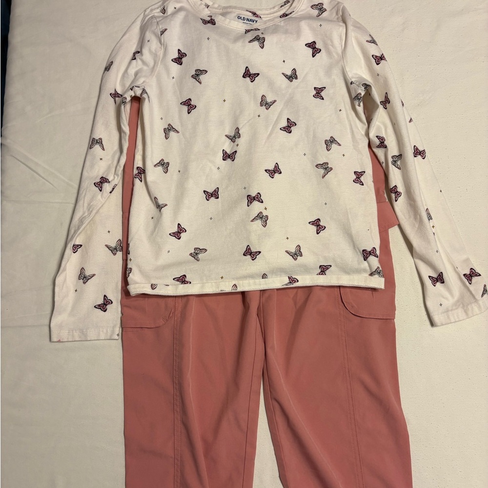 Old Navy Kids stretch tech quick dry active wear bottoms white long sleeve